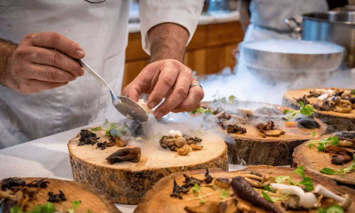 chef preparing meal dallas