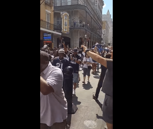 cowboys fans new orleans parade 2019