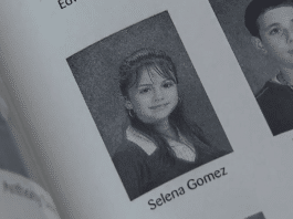 selena gomez middle school yearbook photo