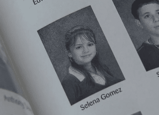 selena gomez middle school yearbook photo