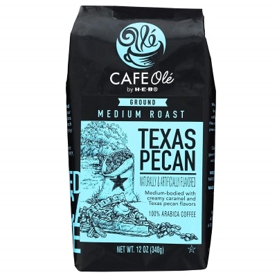 Texas pecan coffee ground