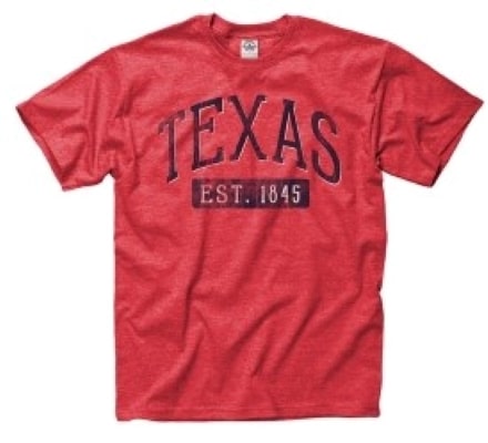 red Texas funny t-shirt