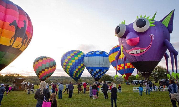 A Hot Air Balloon Festival is Coming to a Hill Country Resort Near Austin  This Spring - Texas is Life