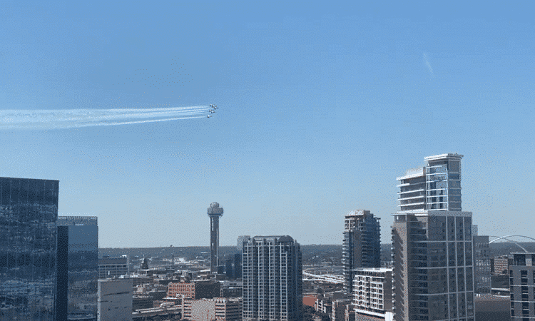 Someone Just Rick Rolled the Entire City of Dallas With a Massive Floating QR Code - Texas is Life
