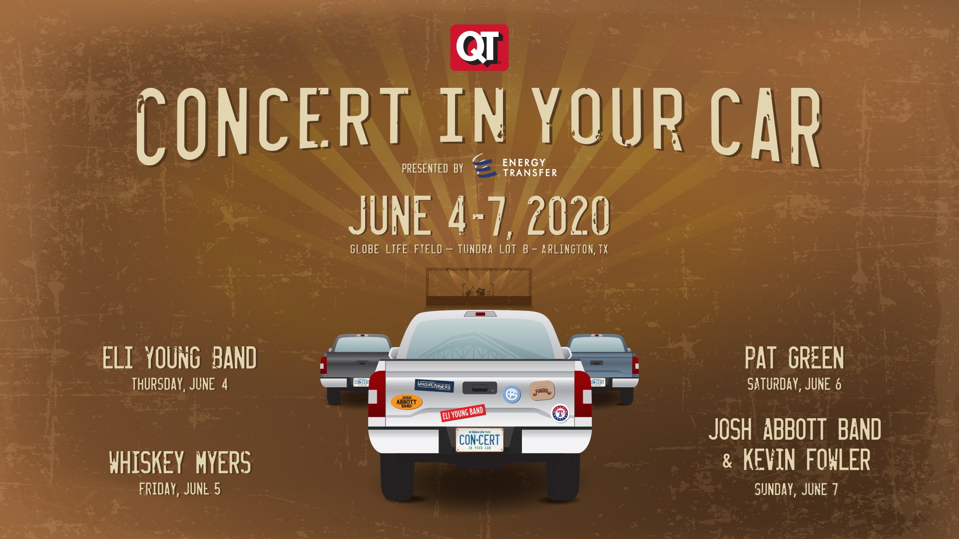 Rangers to Hold 4-Day 'Concert in Your Car' Outside Globe Life Field Next  Month – NBC 5 Dallas-Fort Worth