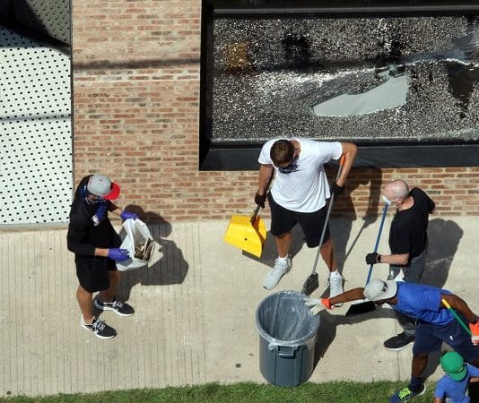 dirk nowitzki rick carlisle clean up deep ellum post 2020 riots
