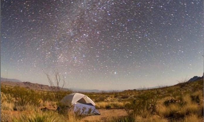 big bend desert and stars