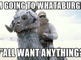 im going to whataburger y'all want anything hoth meme