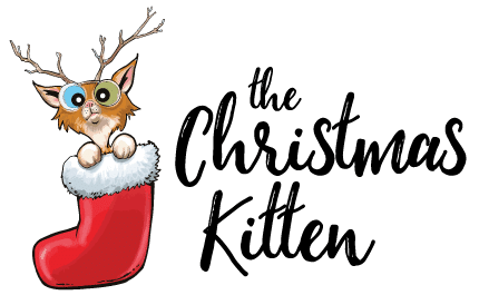 the christmas kitten logo