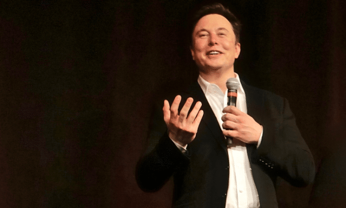 elon musk speaking on stage