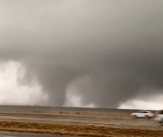 Texas panhandle twin tornadoes touch down