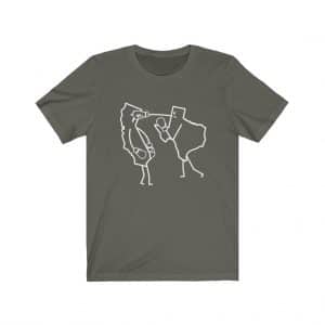 texas punching california t-shirt