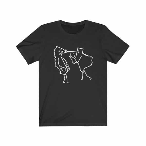 texas punching california t-shirt