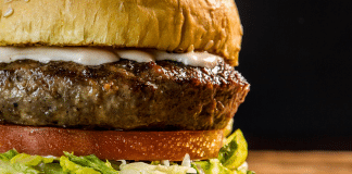 becks prime burger closeup