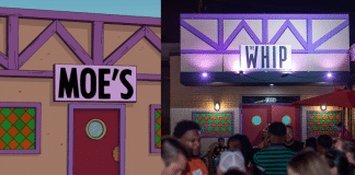 moe's tavern from the simpsons compared to the whippersnapper moe's tavern
