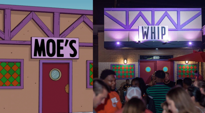 moe's tavern from the simpsons compared to the whippersnapper moe's tavern