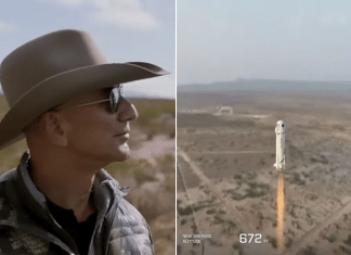 blue origin first human flight from van horn, tx