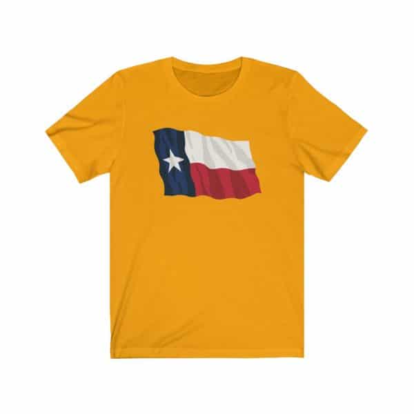 waving texas flag t-shirt