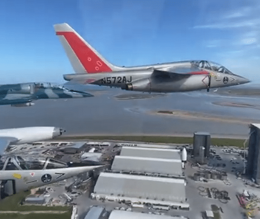 fighter jets over starbase texas elon musk
