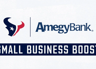 houston texans amegy bank small business boost logo