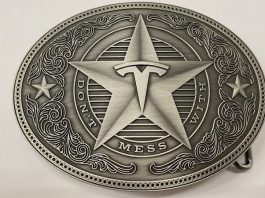 don't mess with tesla belt buckle