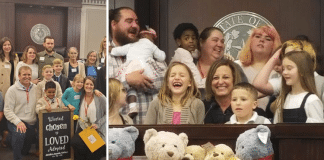children adopted in court in Tarrant County
