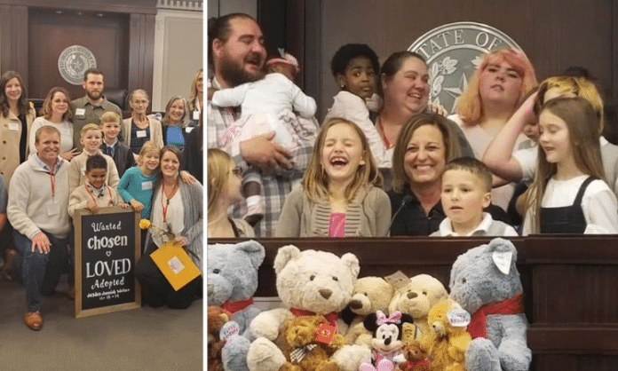 children adopted in court in Tarrant County