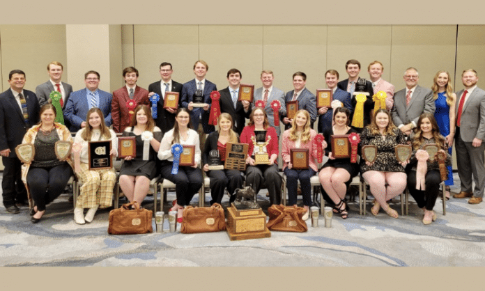 Texas Tech meat judging contest team