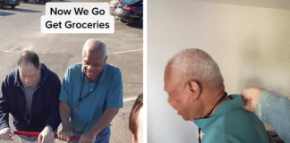 Houston man helps his two blind friends grocery shop and get ready