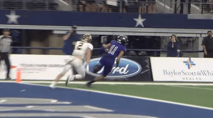 stephenville yellowjackets interception fumble touchdown return 2021 texas statee 4a championship