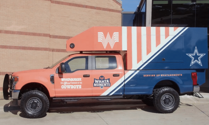 dallas cowboys whataburger whatamoment truck