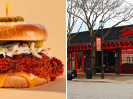 Nashville Hot Chicken Sandwich and Dallas Exterior