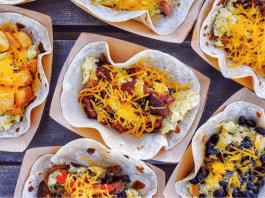 variety of tacos in trays