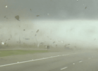 texas truck hit by tornado