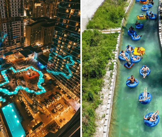 best lazy rivers in Texas