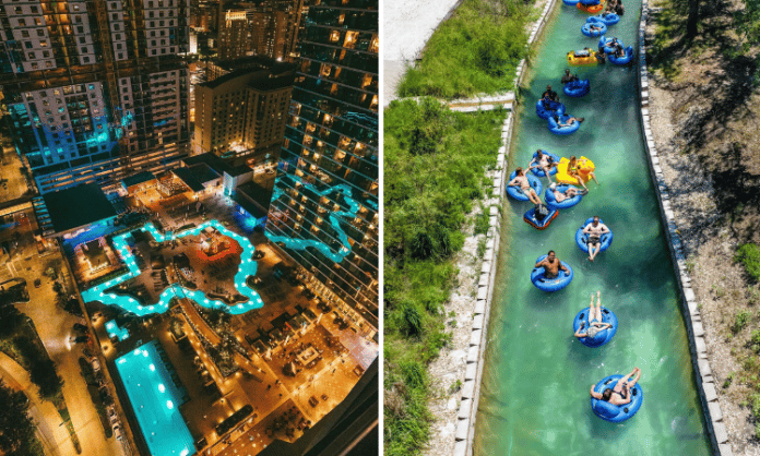 best lazy rivers in Texas