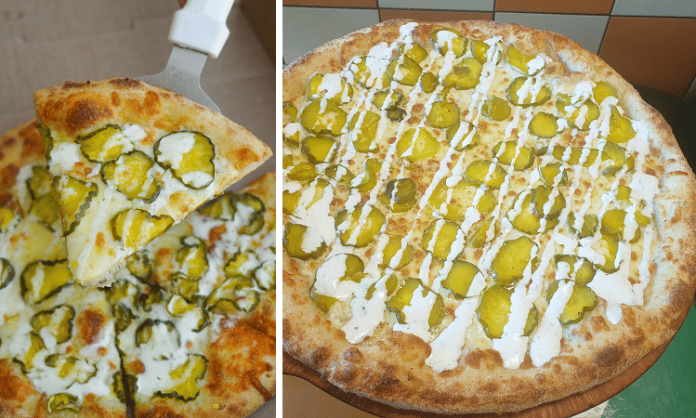 dill pickle pizza in fort worth