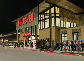 frisco texas h-e-b grocerty store grand opening