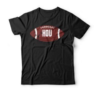 vintage houston football tshirt mockup black