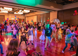 Children Dancing At New Years Palooza Event