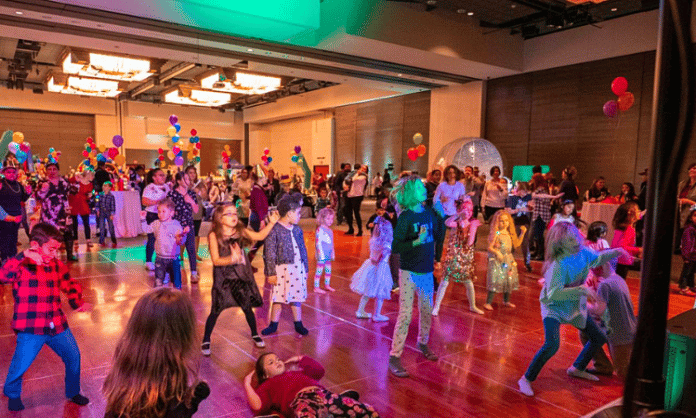 Children Dancing At New Years Palooza Event