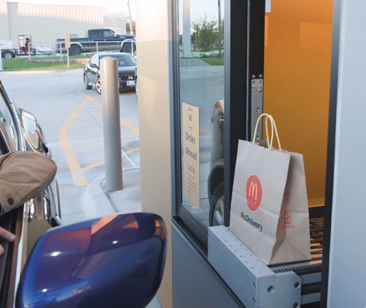 fort worth mcdonald's conveyor delivery system