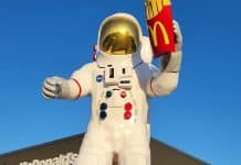 giant mcdonald's astronaut in houston texas