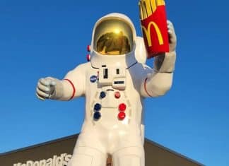 giant mcdonald's astronaut in houston texas