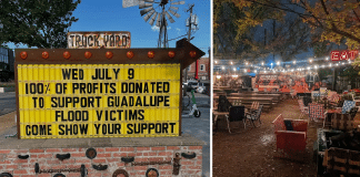 truck yard donating 100% of profits to flood victims