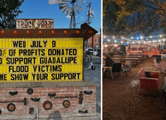 truck yard donating 100% of profits to flood victims