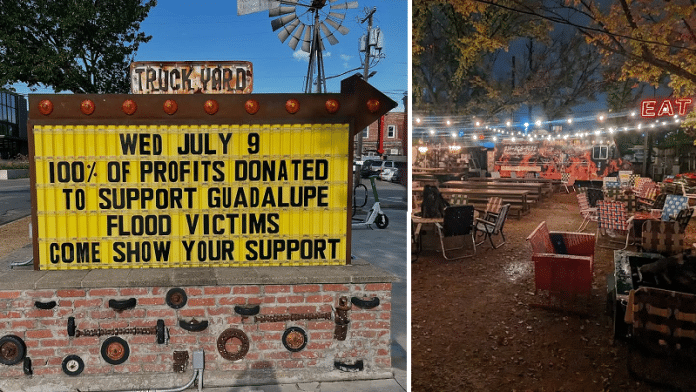 truck yard donating 100% of profits to flood victims