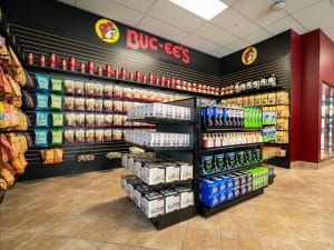 Texas A&M Buc-ee's corner full of snacks