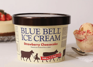 blue bell strawberry cheesecake ice cream