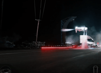 tesla roadster flying car jumping other tesla vehicles